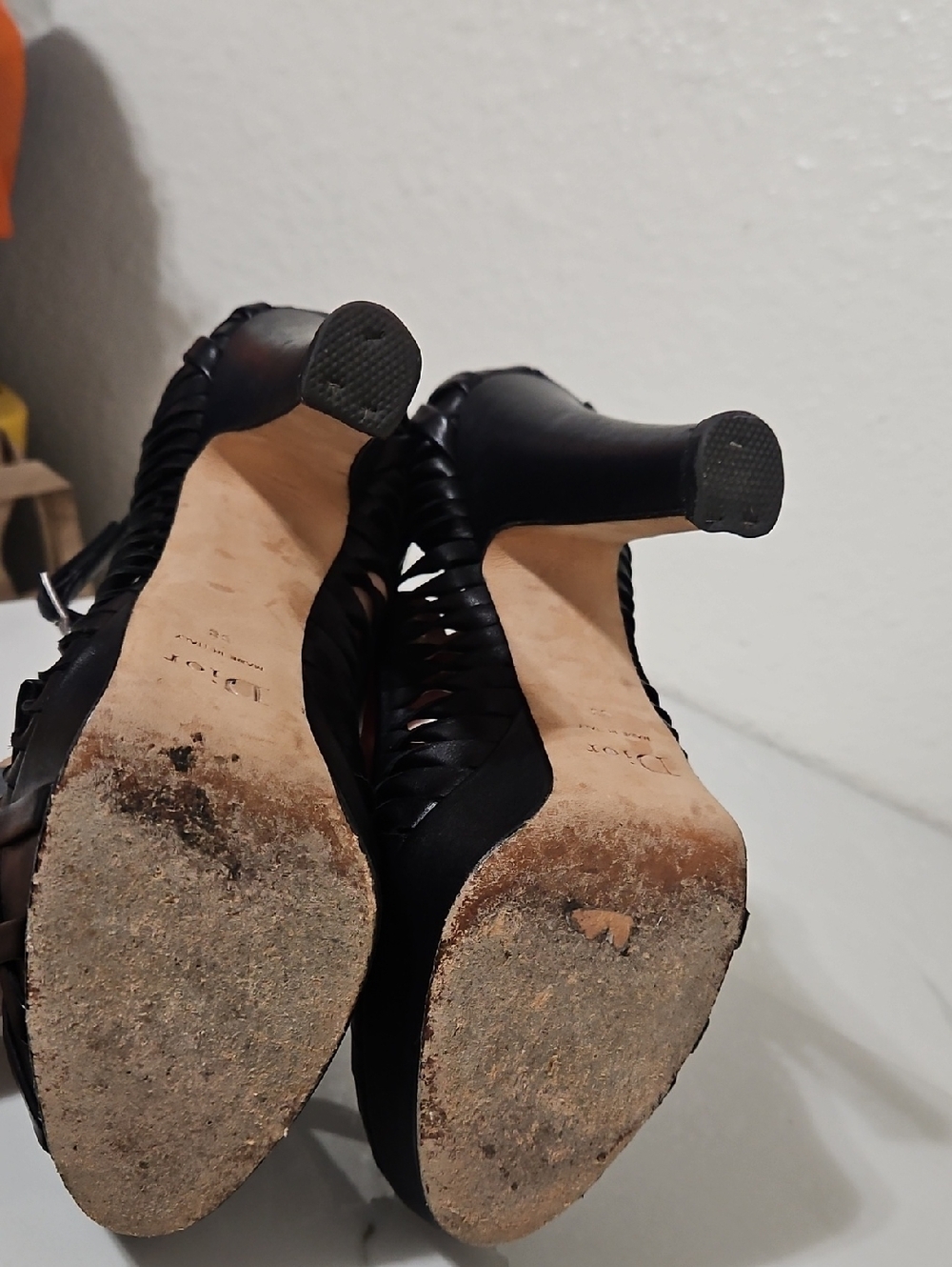 Christian Dior Def Anniversary Esca Cut-Out Ankle Strap Platform Sandals - Picture 10 of 11